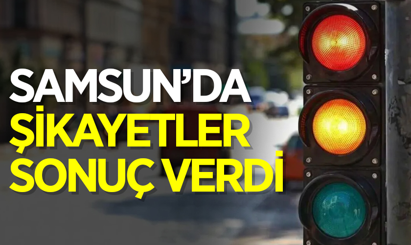 Samsun Trafiğinde “Sarı Işık” Tartışması! Şikâyetler Sonuç Verdi: Süre 4 Saniyeye Çıkarıldı