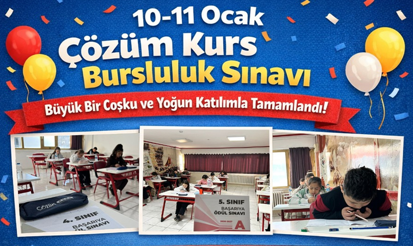 Çözüm Kurs’un 2026 Bursluluk Sınavına Yoğun İlgi