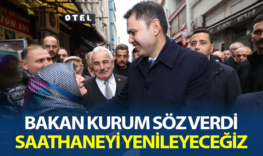 Bakan Kurum'dan Saathane Esnafına Söz: “Saathaneyi Yenileyeceğiz Burası Samsun’un En Güzel Sokağı Olacak”