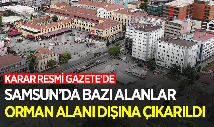 Samsun’da Bazı Alanlar Orman Sınırları Dışına Çıkarıldı
