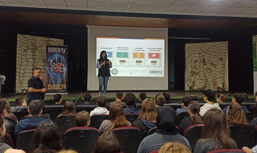 Samsun 19 Mayıs Lisesi'nde Siber Güvenlik ve Farkındalık Semineri