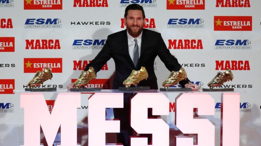 Messi Altın Ayakkabı Ödülünü Aldı!