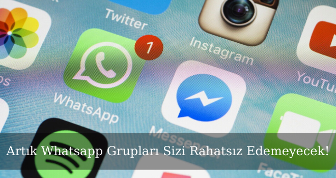 Artık Whatsapp Grupları Sizi Rahatsız Edemeyecek!