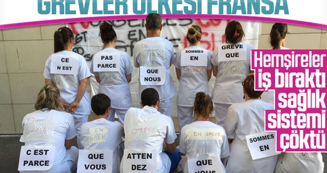 Fransa'da Devlet Hastanelerinde Grev Var