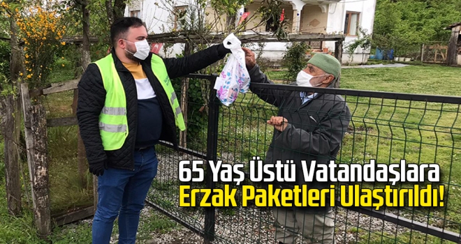 65 Yaş Üstü Vatandaşlara Erzak Paketleri Ulaştırıldı!