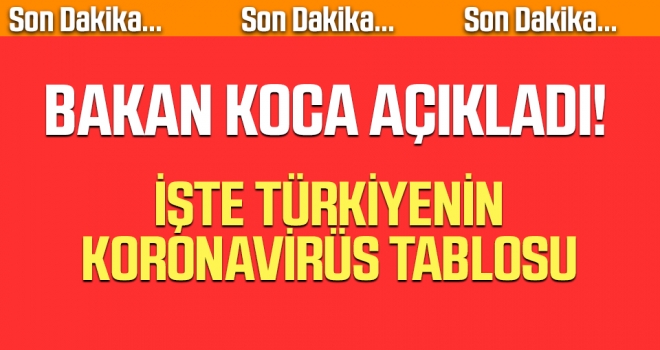 5 Temmuz Türkiye Koronavirüs Tablosu! Bakan Koca Duyurdu