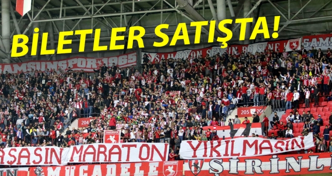 Samsunspor Tarsus İdman Yurdu maçı biletleri satışa çıktı
