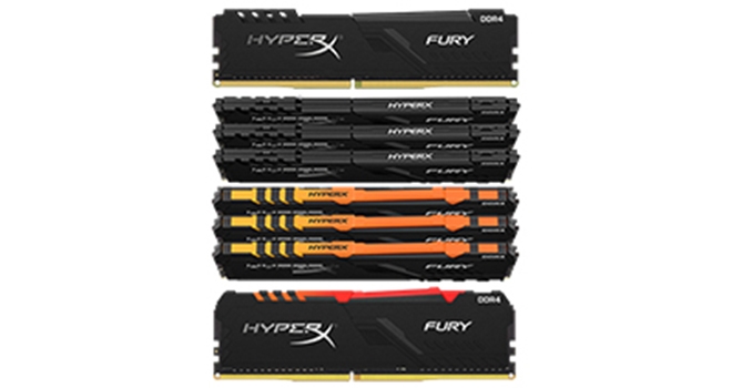 HyperX’ten Yeni FURY DDR4 ve FURY DDR4 RGB Bellekler
