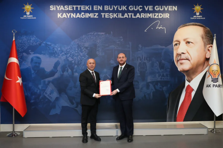 AK Parti Terme İlçe Başkanlığı'na Mümin Osman Ertan Atandı