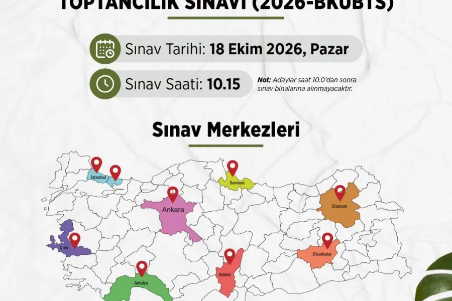 Bitki Koruma Ürünleri Bayilik Sınavı Samsun'da Yapılacak