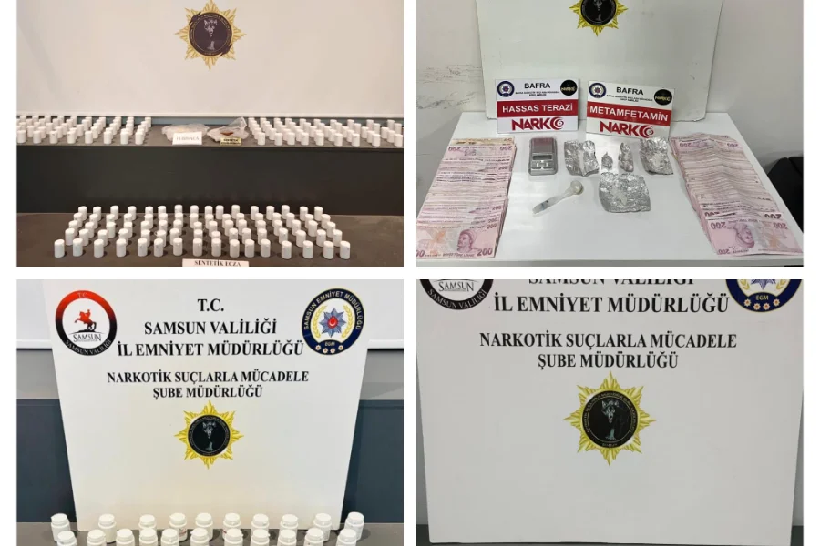 Samsun'da Narkotikten Uyuşturucu Darbesi: 4 İlçede Büyük Operasyon