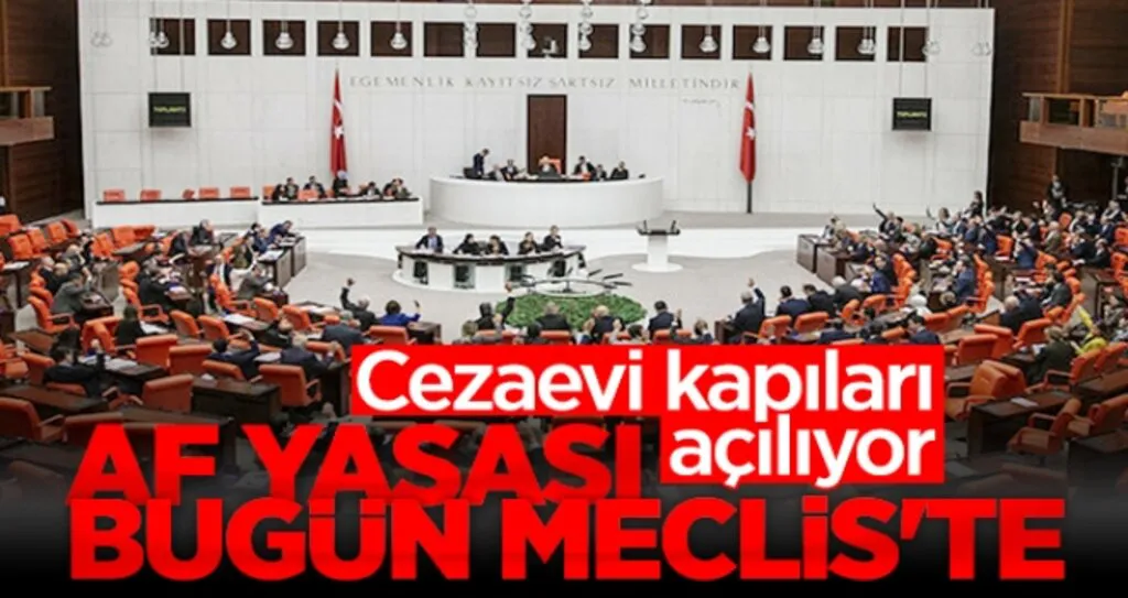 Cezaevleri kapıları açılıyor..! Af yasası mecliste...