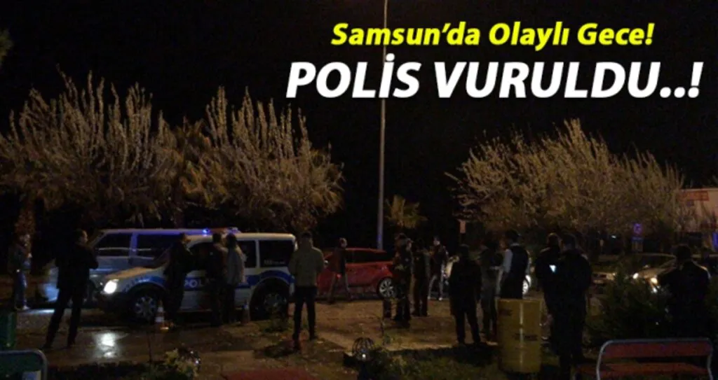 Atakum'da polis memuru vuruldu..!
