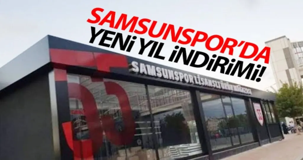 Samsunspor Store'da yeni yıl indirimi..!