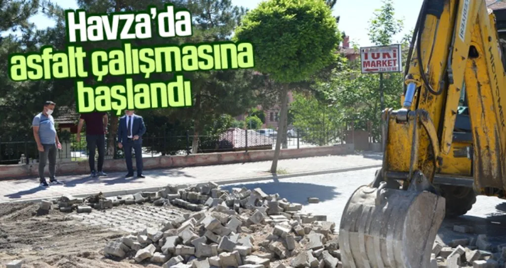 Havza’da Asfalt Çalışmasına Başlandı