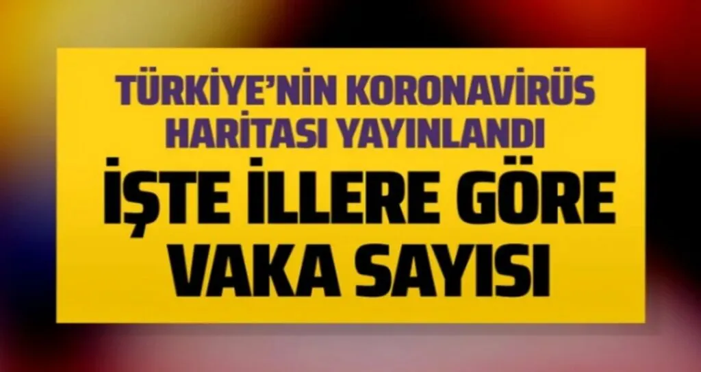 Türkiye'nin Korona Virüs Haritası (Güncel)