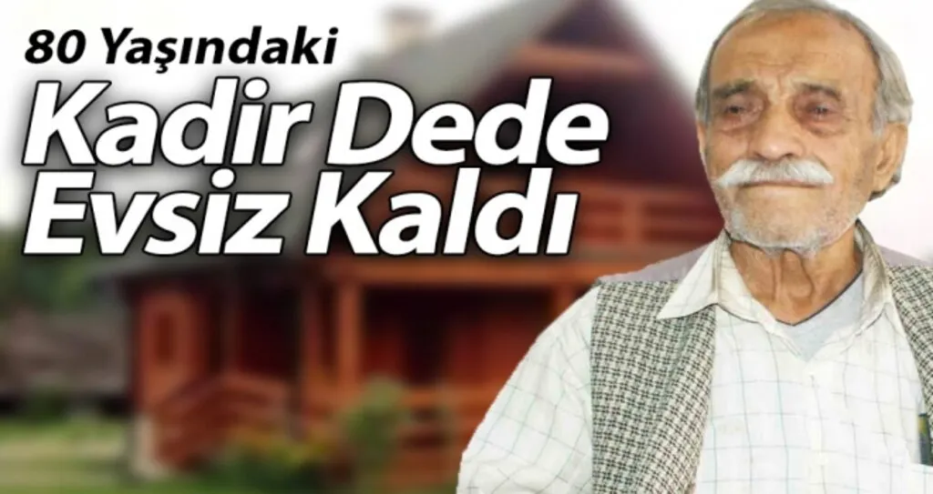 80 Yaşındaki yaşlı adam evsiz kaldı..!