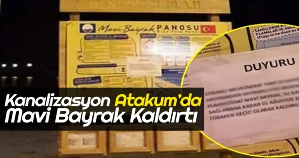 Kanalizasyon Atakum'da Mavi Bayrak Kaldırttı