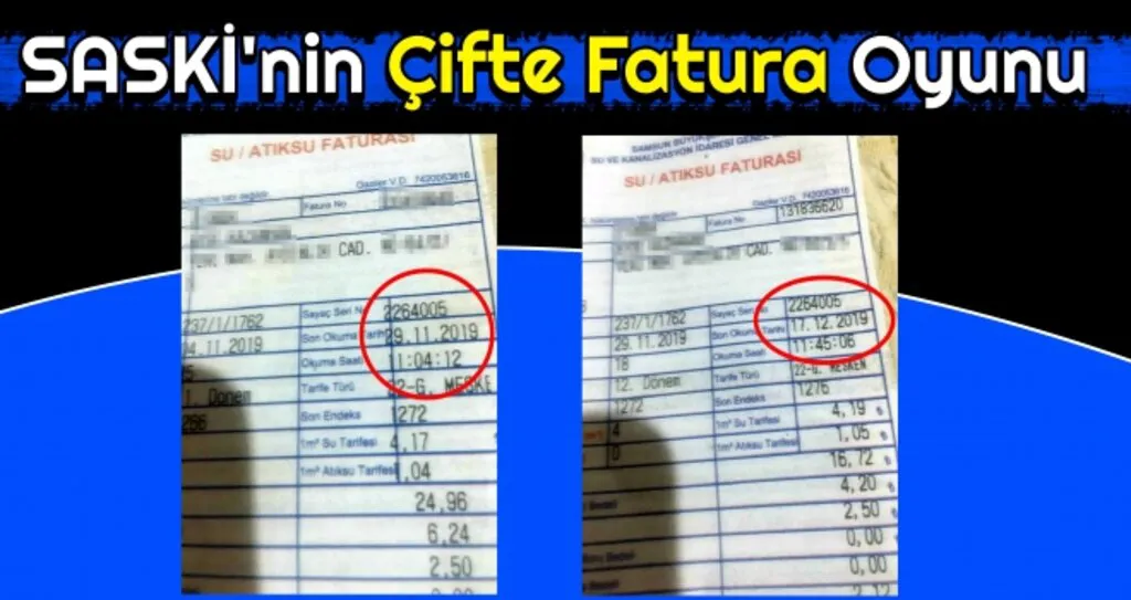 SASKİ'nin Çifte Fatura Oyunu