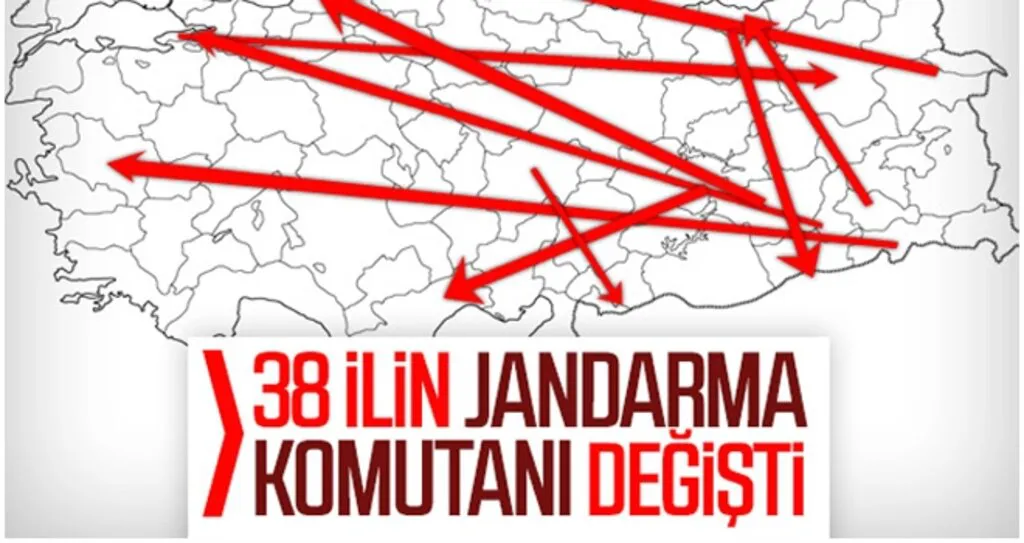 38 İlin Jandarma Komutanı Değişti