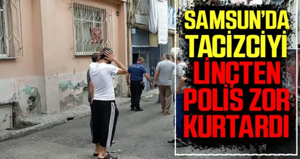 Tacizciyi Linçten Polis Zor Kurtardı