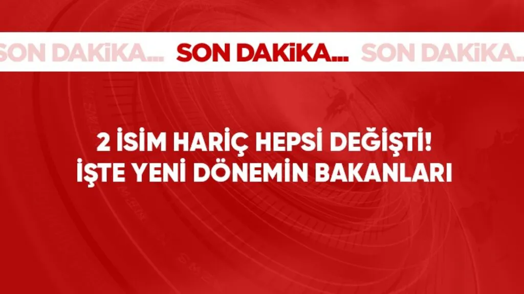 Son Dakika: Cumhurbaşkanı Erdoğan yeni Kabine'yi açıkladı! 2 isim hariç hepsi değişti, işte yeni dönemin bakanları