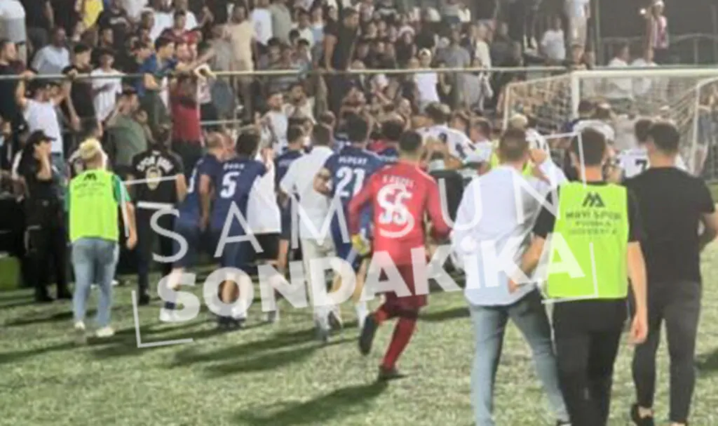 Samsun'da Köyler Arası Futbol Turnuvası'nda Arbede