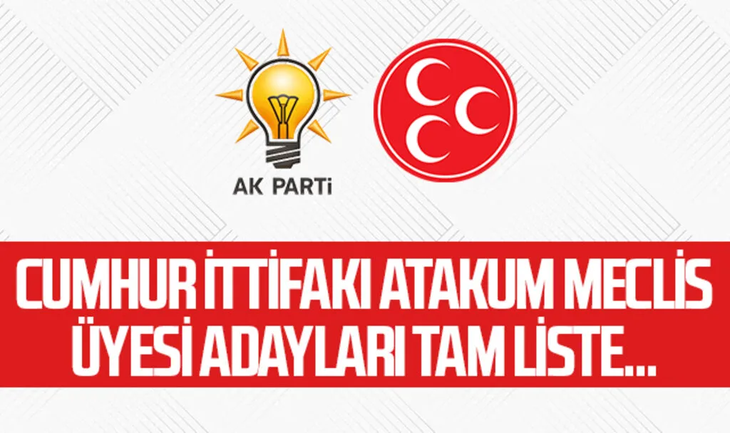 Cumhur İttifakı Atakum AK Parti ve MHP Meclis Üyesi Adayları Tam Liste...