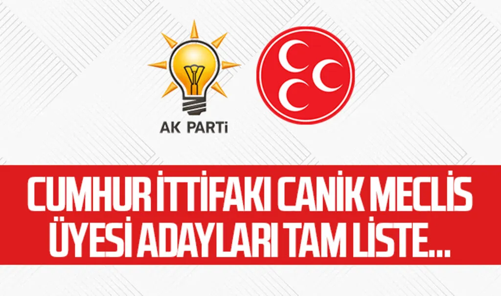 Cumhur İttifakı Canik AK Parti ve MHP Meclis Üyesi Adayları Tam Liste...