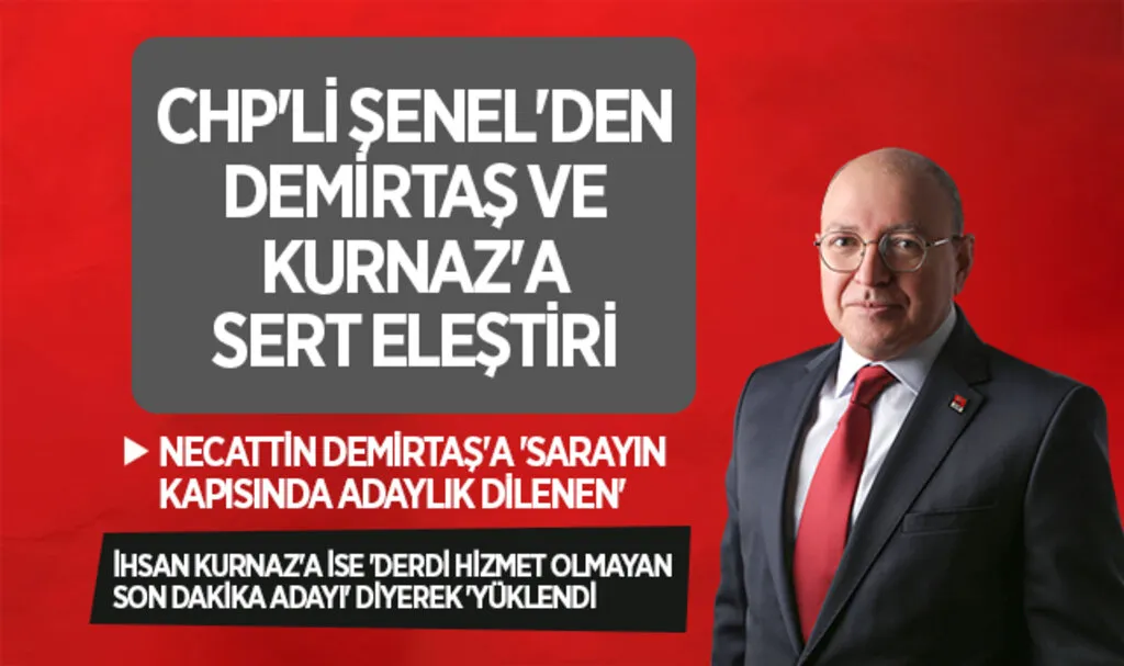 CHP'li Murat Şenel'den Demirtaş ve Kurnaz'a sert eleştiri