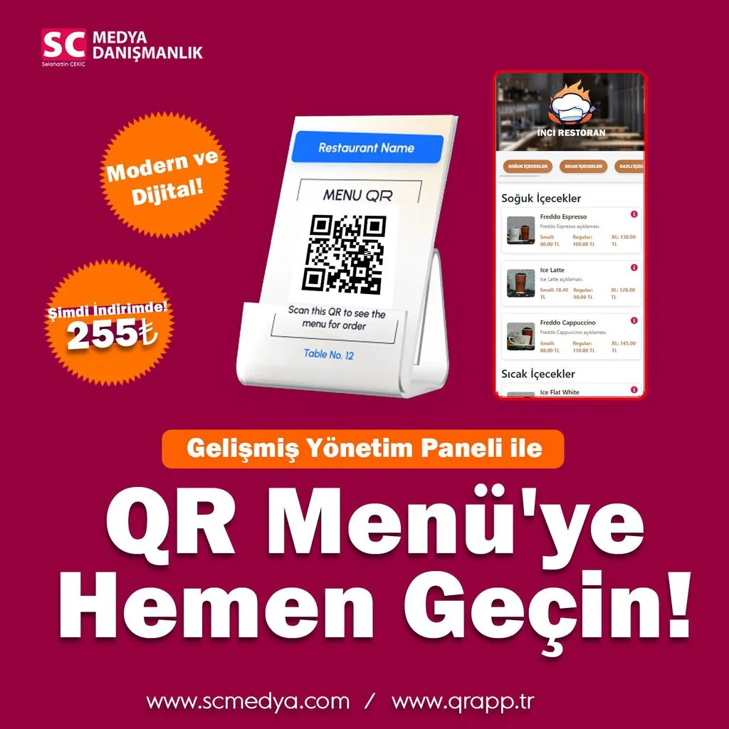 En İyi Restoran QR Menü Sistemi 