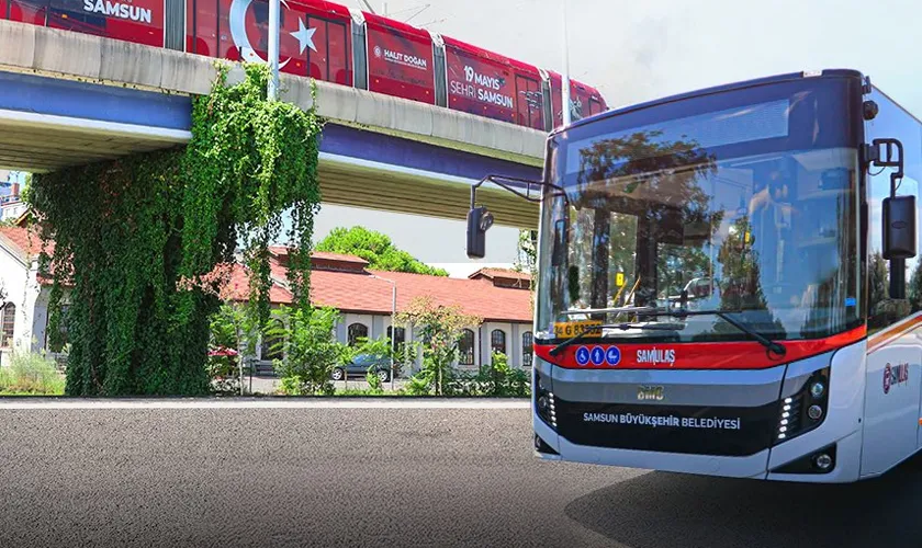 Samsun’da 30 Ağustos’ta Toplu Taşıma Ücretsiz Olacak