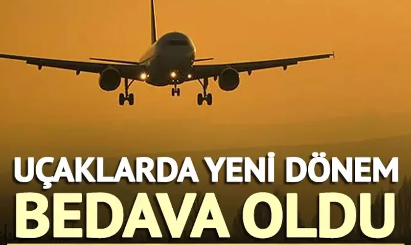 Uçaklarda Yeni Dönem: Su Bedava Oldu!