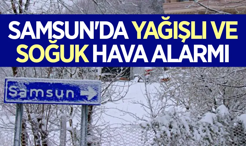 Samsun'da Yağışlı ve Soğuk Hava Alarmı