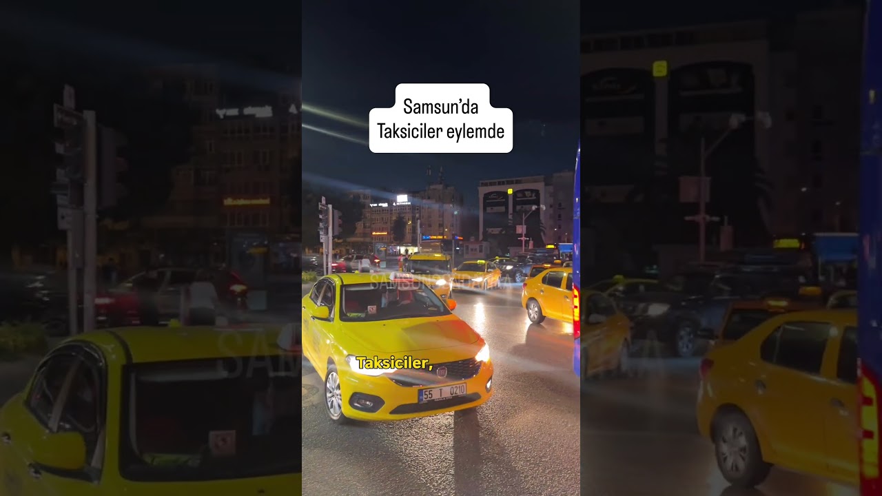 Samsun’da taksiciler martı tag eyleminde