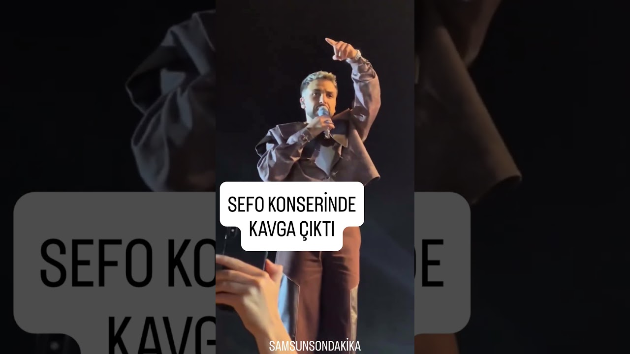 Sefo konserinde panik! Bıçaklı kavga sonrası sahneden ambulans çağrısı