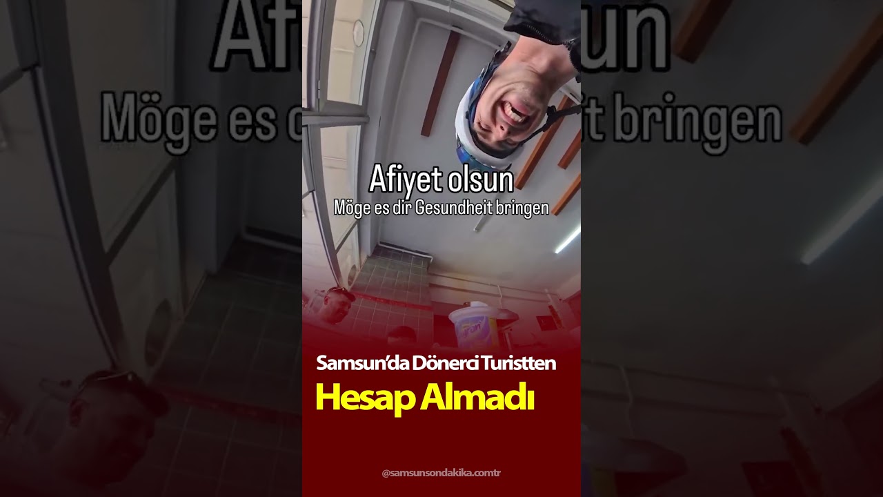 Samsun’da turistten hesap almadı