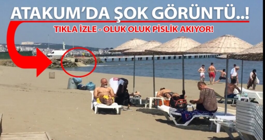 Atakum'da denize kanalizasyon suyu akıyor! haberi