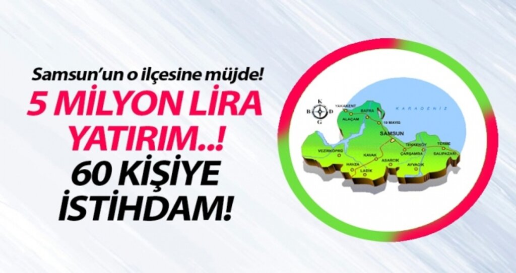 Havza'da 60 Kişiye İstihdam haberi