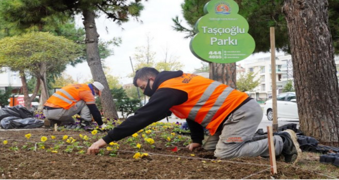 Atakum Belediyesi'nden kentin parklarında kış hazırlığı
