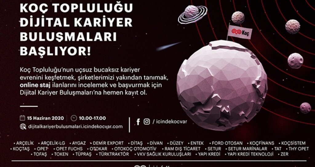 Koç Topluluğu Dijital Kariyer Buluşmaları İçin Kayıtlar Başladı