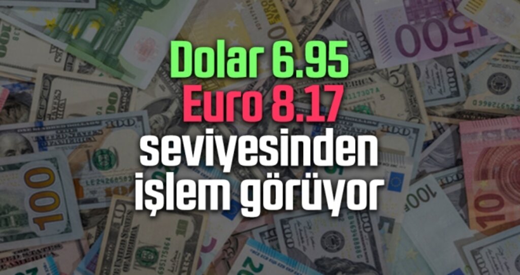 Dolar 6.95, Euro 8.17 seviyesinden İşlem Görüyor