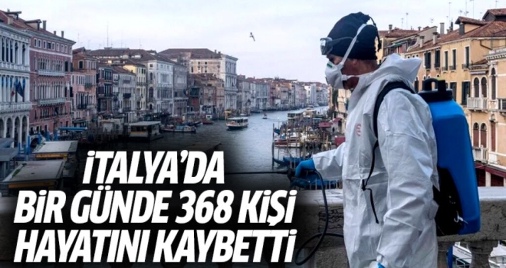 İtalya'da bir günde 368 kişi hayatını kaybetti