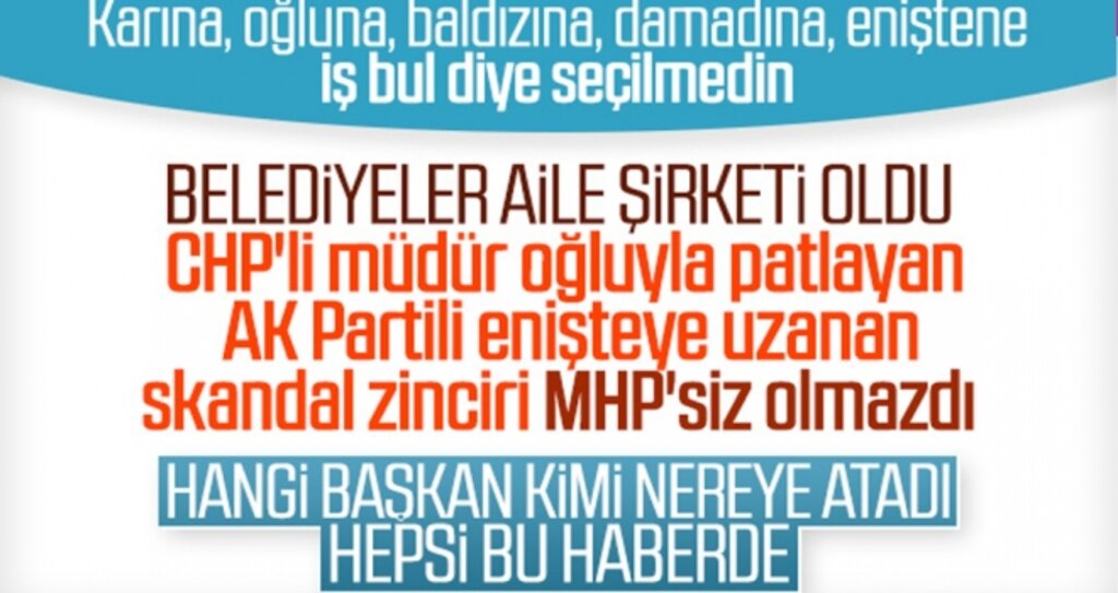 MHP'li Başkan Damadını Müdür Yaptı haberi