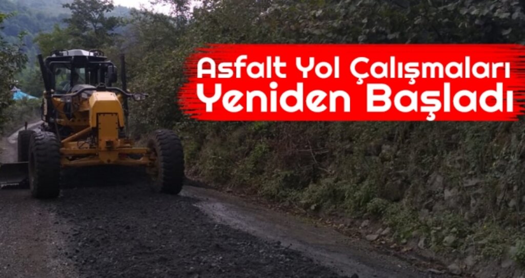 Salıpazarı'nda Asfalt Yol Çalışmaları Yeniden Başladı