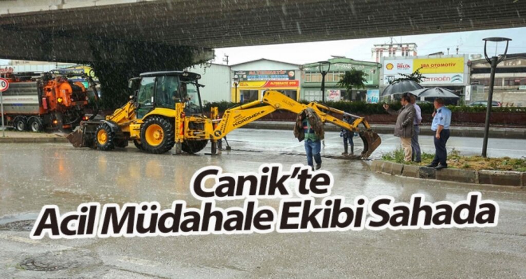 Canik'te Acil Müdahale Ekibi Sahada haberi