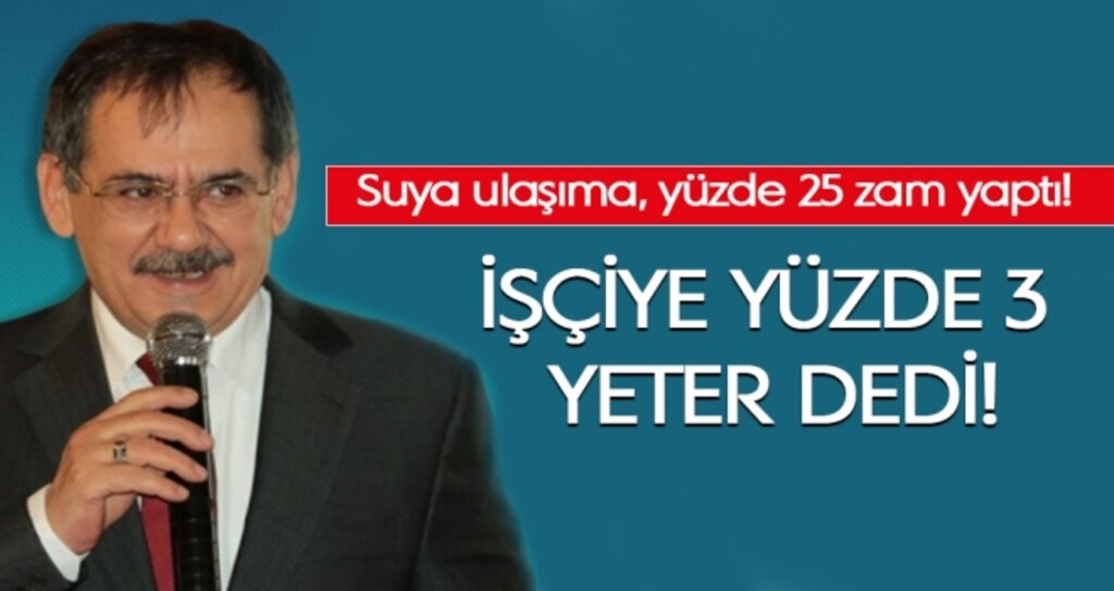 Samsun Büyükşehir'de işçiye yüzde 3 zam...