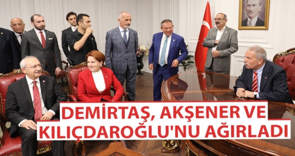 Demirtaş, Akşener ve Kılıçdaroğlu'nu Ağırladı haberi