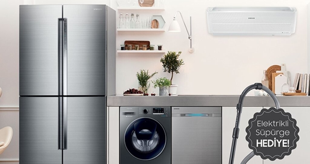 Samsung Beyaz Eşyalar Şimdi Galaxy Buds Kulaklık ve Elektrik Süpürgesi Hediyeli haberi