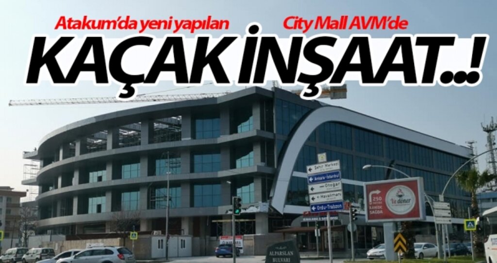 City Mall AVM'de bayram tatilinde kaçak yapı dikildi..! haberi